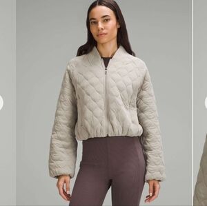 Lululemon Quilted Bomber Jacket Riverstone